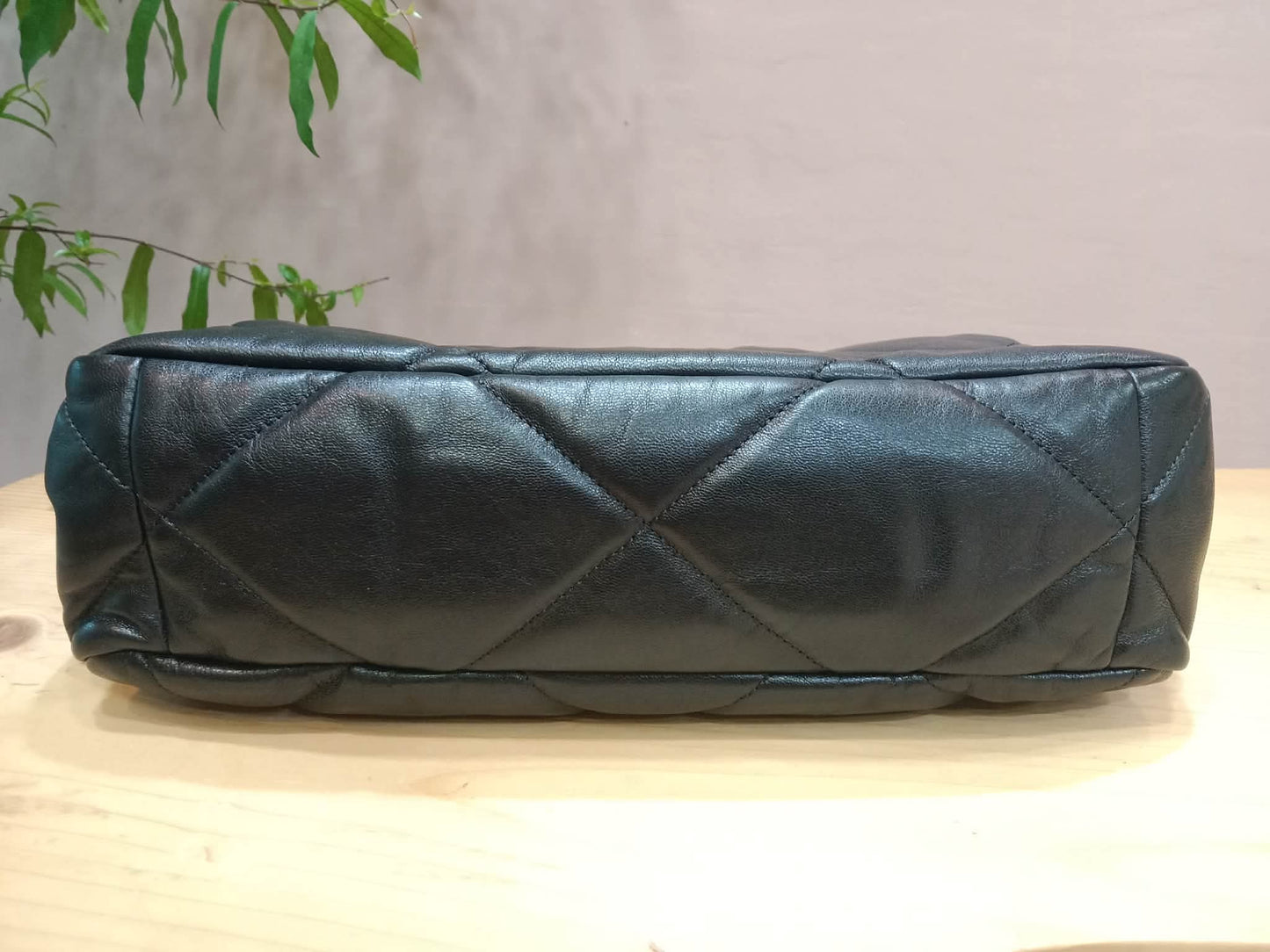 Chanel 19 Lambskin Large Black Series30