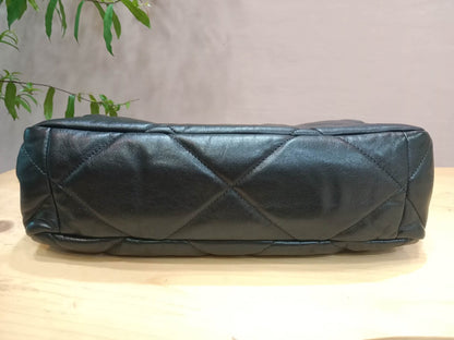 Chanel 19 Lambskin Large Black Series30