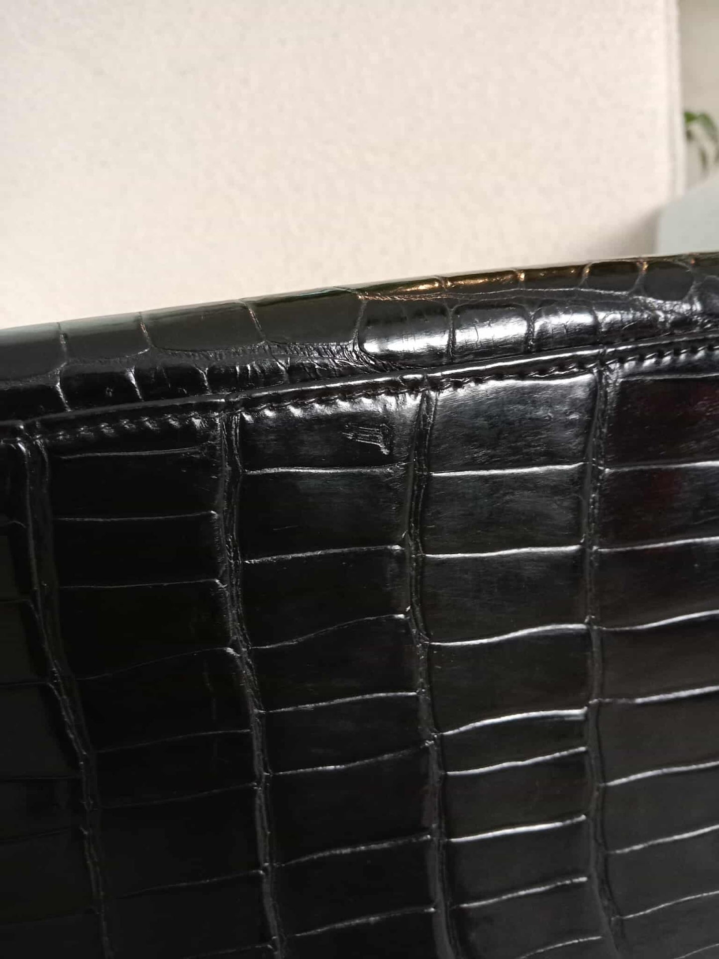 Hermes Kelly 35 Crocodile Noir Stamp G Circle 1977