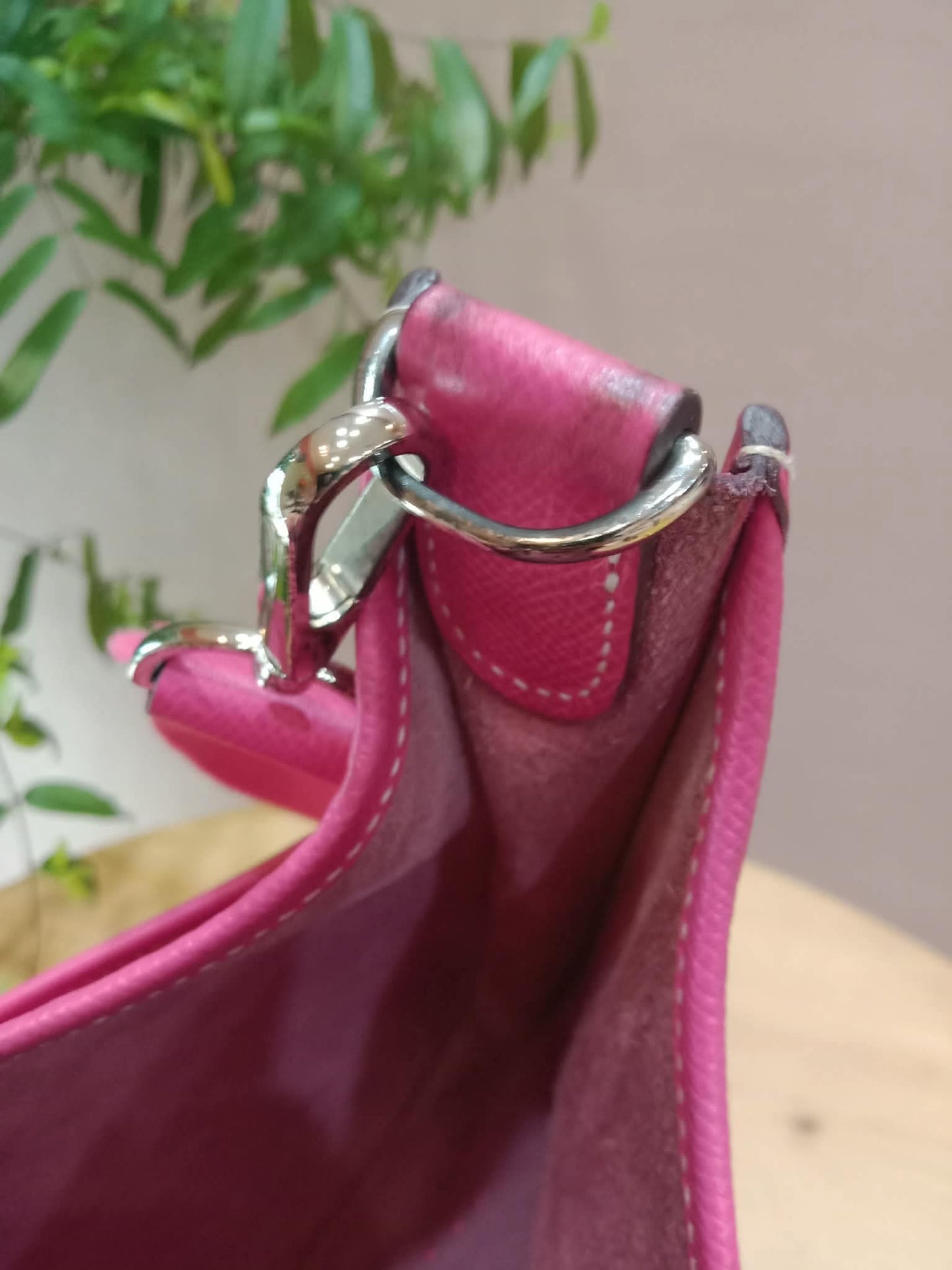 Hermes Evelyne Pink Epsom PM Stamp O Square 2011