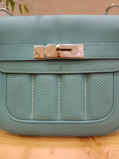 Hermes Berlin Mini Bleu Atoll Swift Stamp T 2015