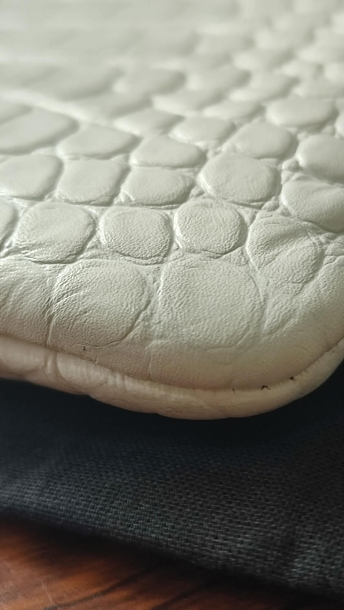 Chanel OCase Croc Embossed White Series 28