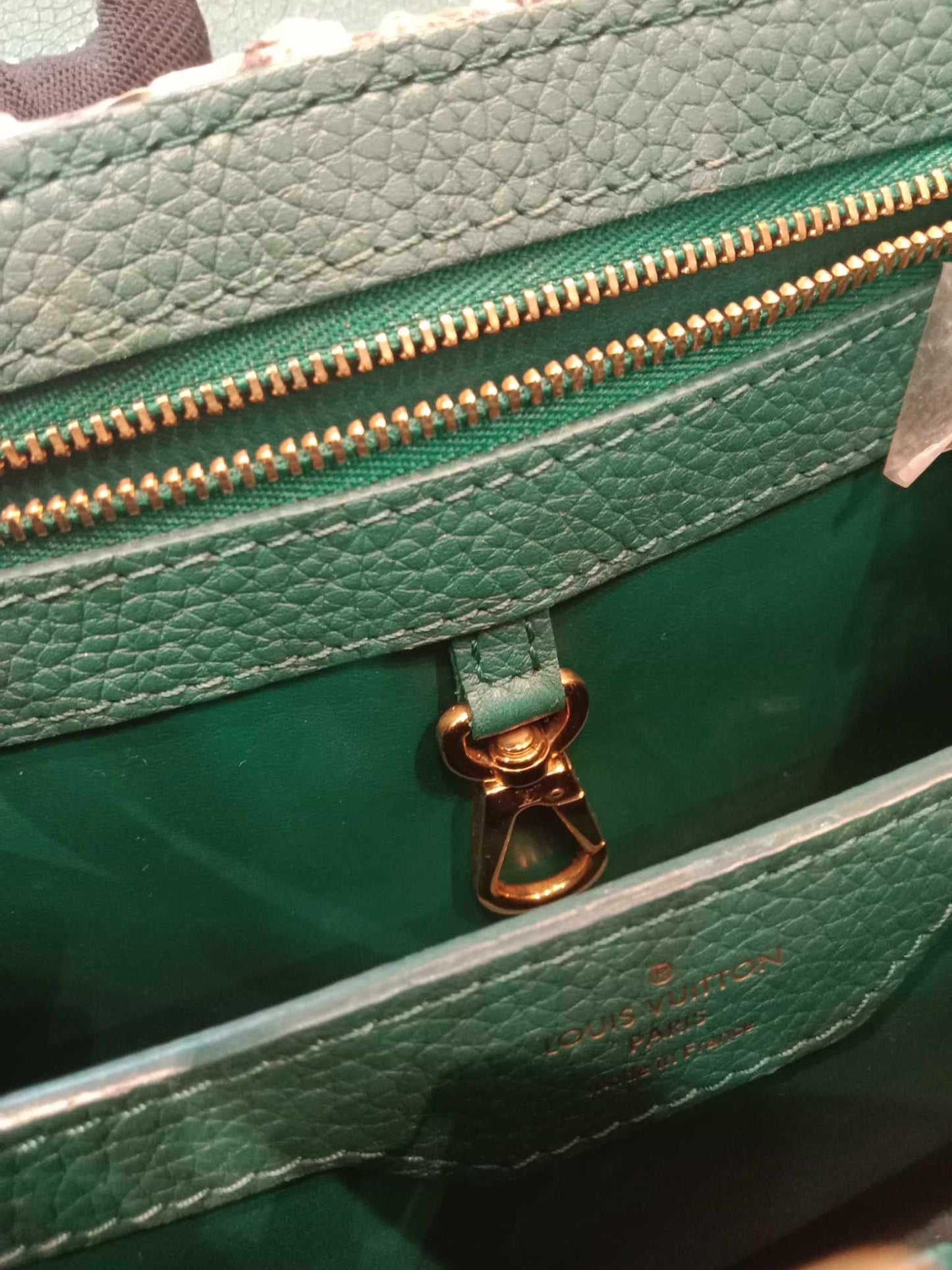 Louis Vuitton Capucine BB Python Green