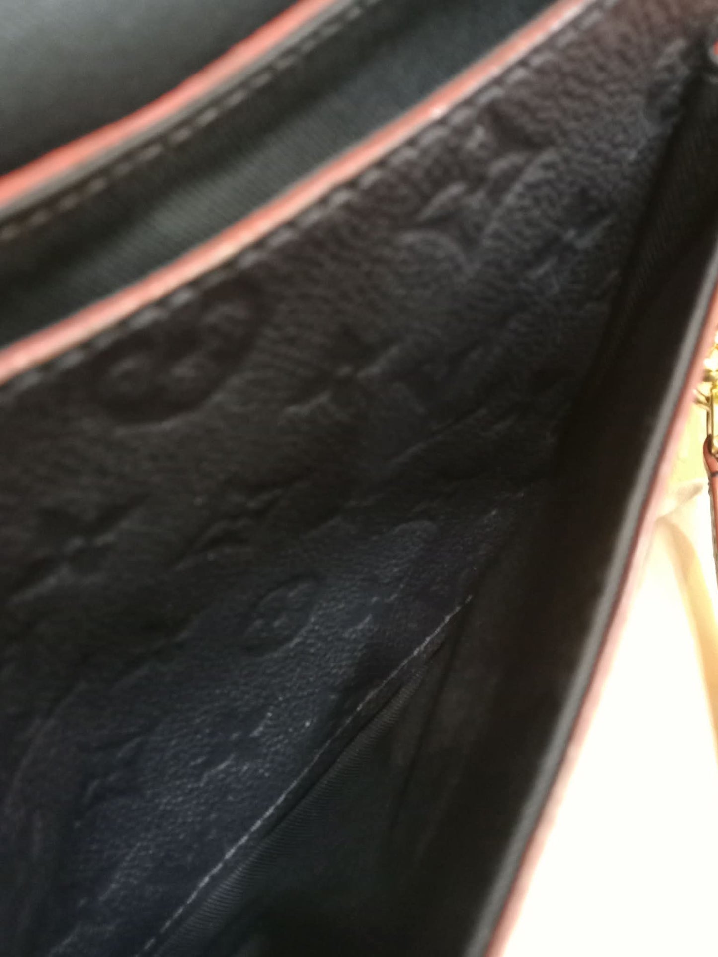 Louis Vuitton Marine/Rouge Monogram Empreinte Leather Blanche BB Bag
