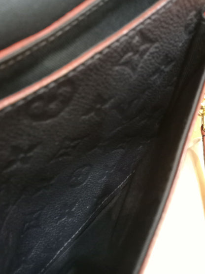 Louis Vuitton Marine/Rouge Monogram Empreinte Leather Blanche BB Bag