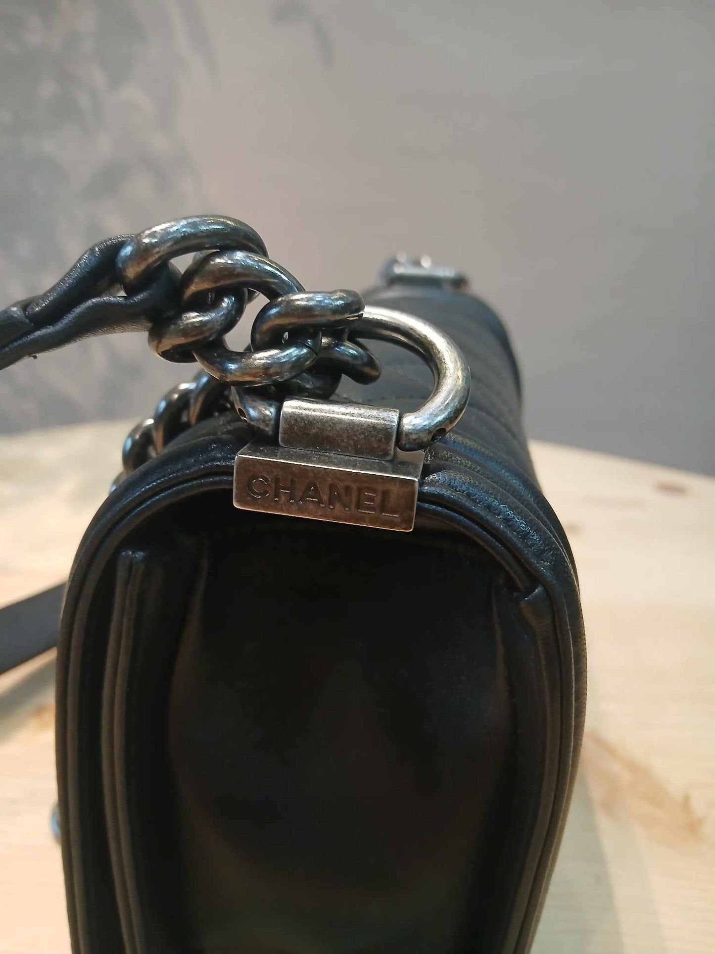 Chanel Leboy Lambskin Small Black Series 23