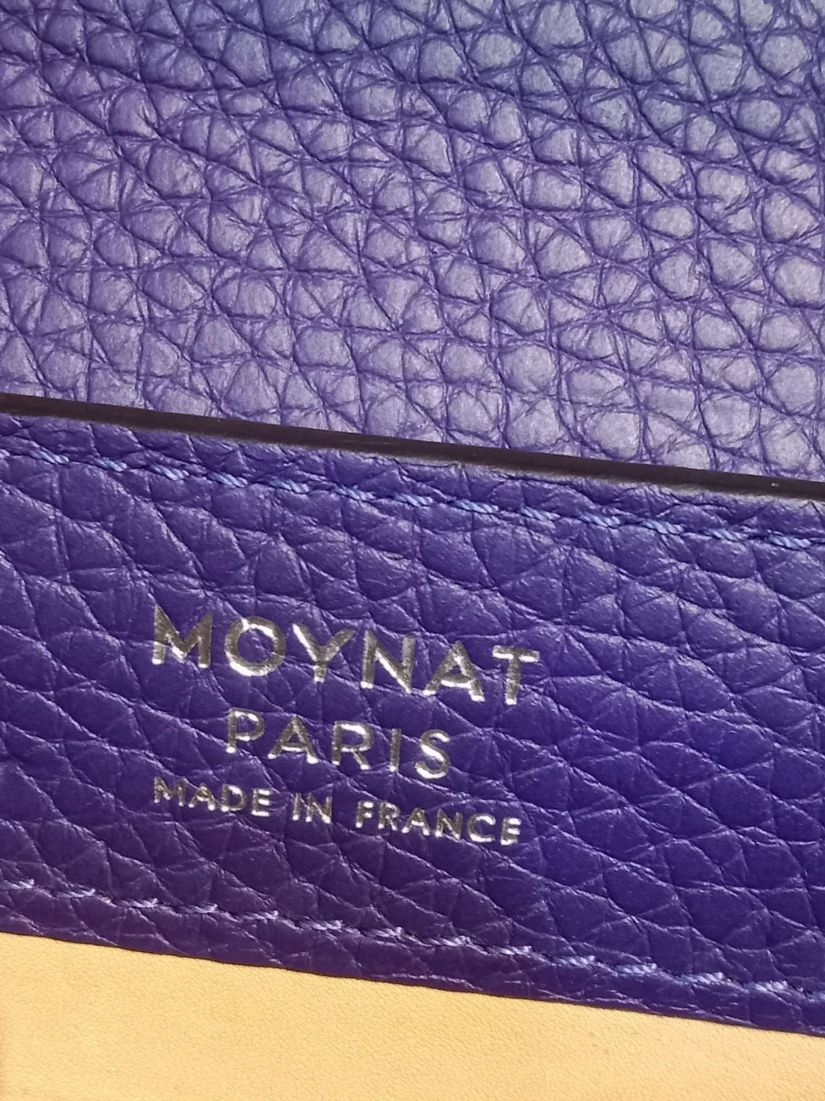 Moynat Rejane Purple Leather Bag