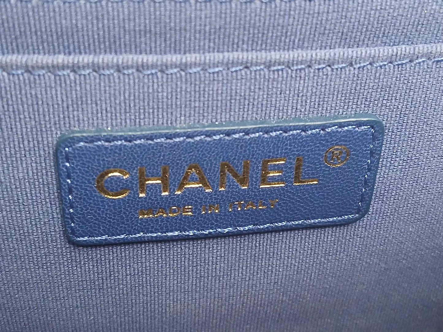 Chanel Denim Mini Flap Bag Microchipped