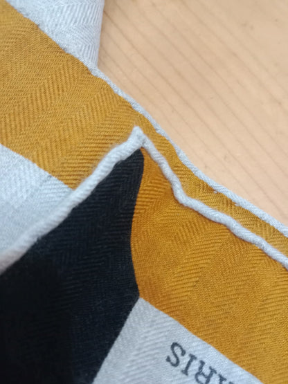Hermes "Couvertures Et Tenues de Jour" Silk Scarf featuring a Circular Equestrian Design
