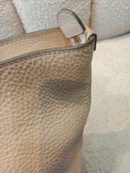 Salvatore Ferragamo Beige Leather Bice Tote