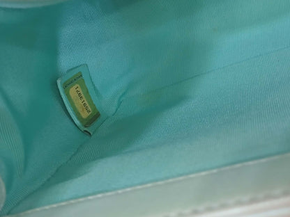 Chanel Leboy Chevron Iridescent Green Old Medium Series 25