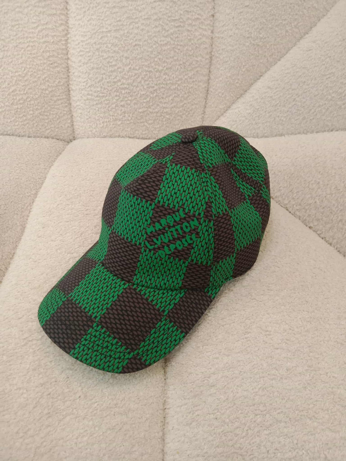 Louis Vuitton Damier Pop Cap in Green Canvas