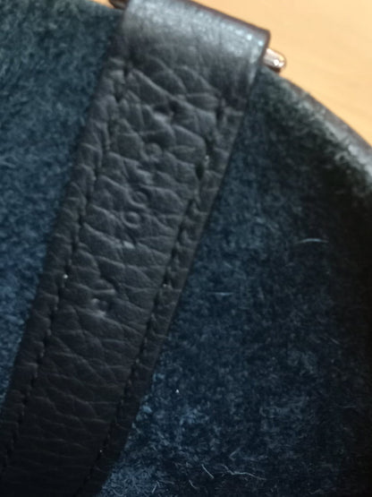 Hermes Picotin 22 Noir Clemence Stamp T 2015