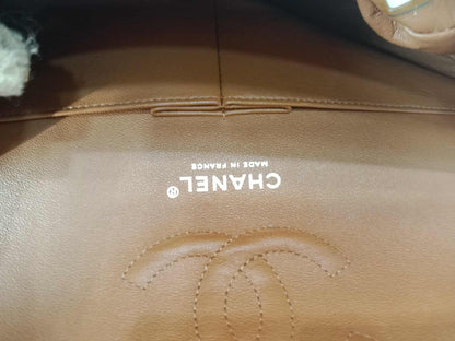 Chanel Classic Double Flap Medium Caramel Caviar Series 14