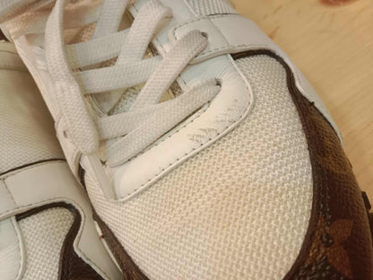Louis Vuitton White Monogram Reverse Run Away Sneakers Size 37 (24)