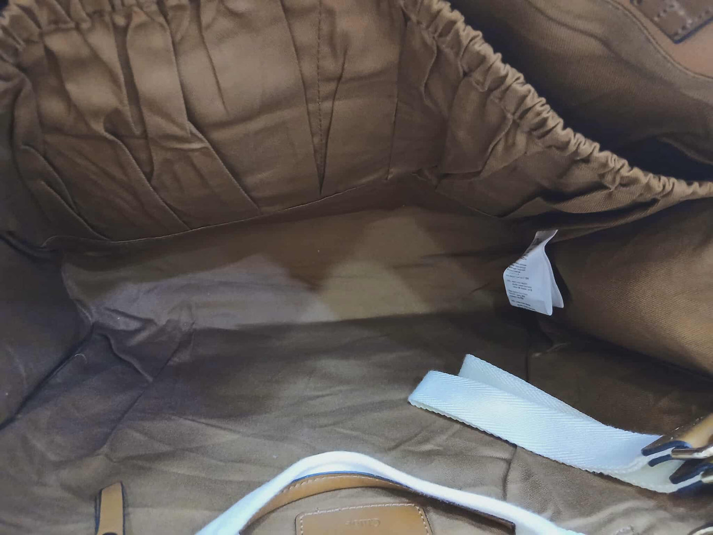 Chloe Sac A Langer Mother's Tote Handbag Canvas/Leather Crimson