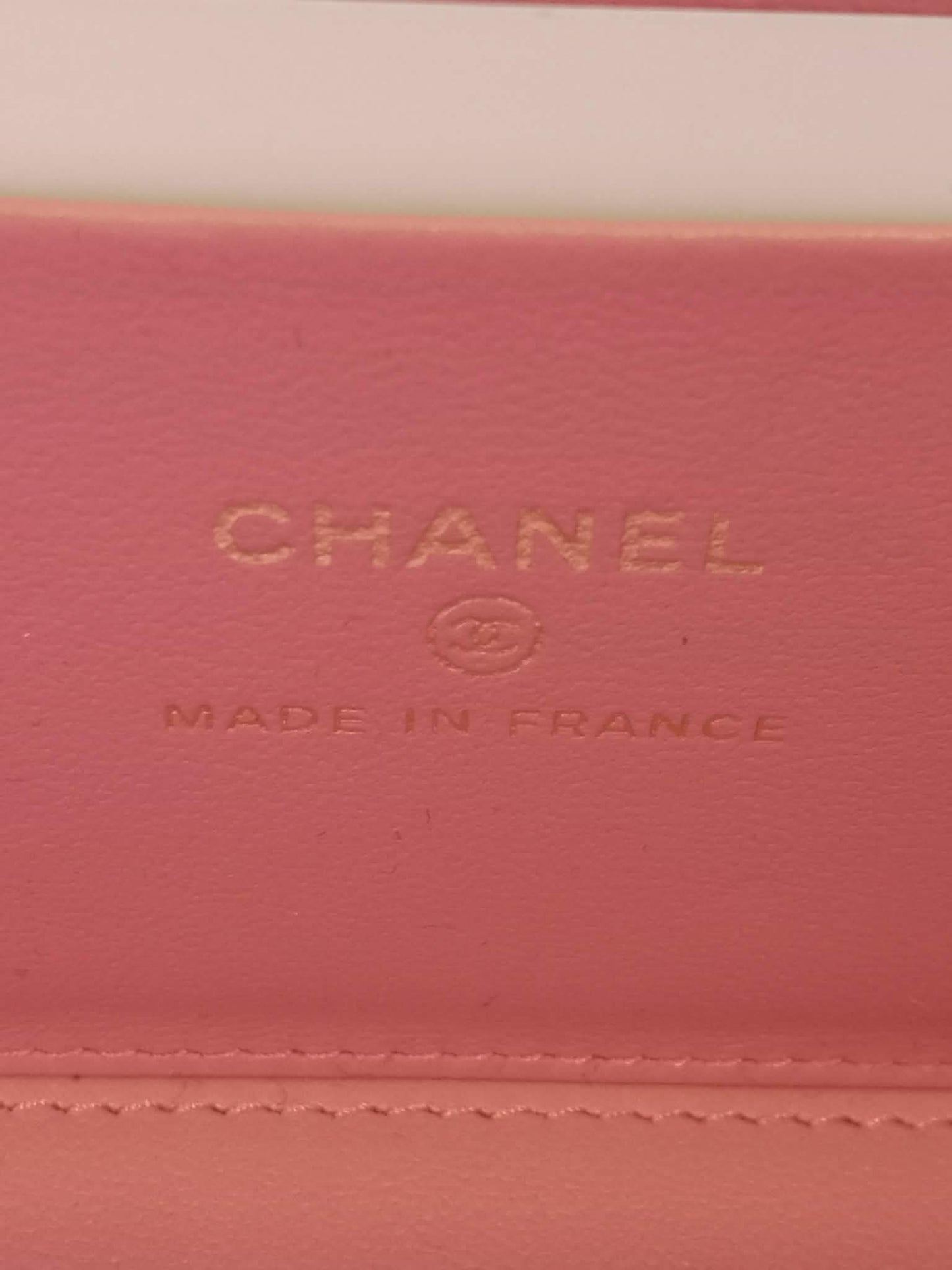 Chanel Vanity Tophandle Lambskin Pink Microchipped
