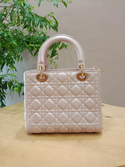 Christian Dior Cannage Lady Dior Powder Pink Medium