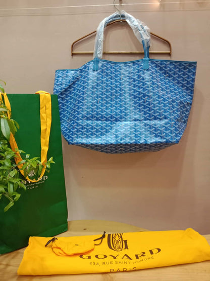 Goyard Saint Louis Tote Blue GM