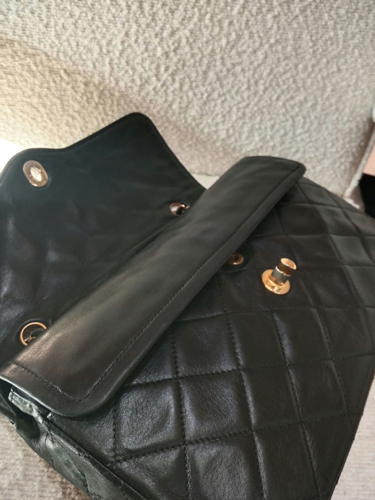 Chanel Quilted Lambskin Paris Double FLap Bag Black Series 2