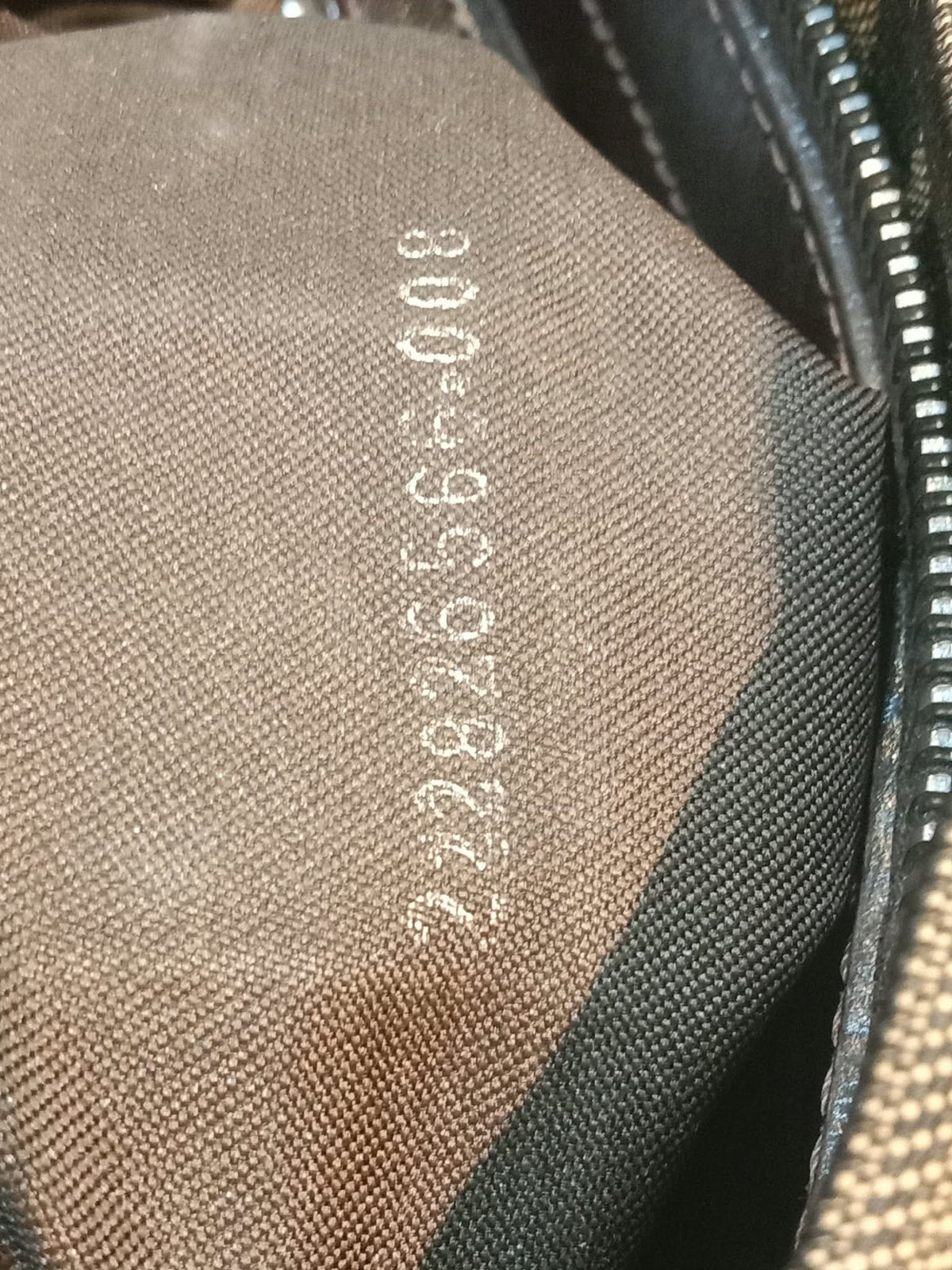 Fendi Zucca Baguette Canvas Shoulder Bag Brown