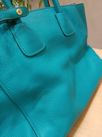 Prada Vitello Daino Turquoise Bag