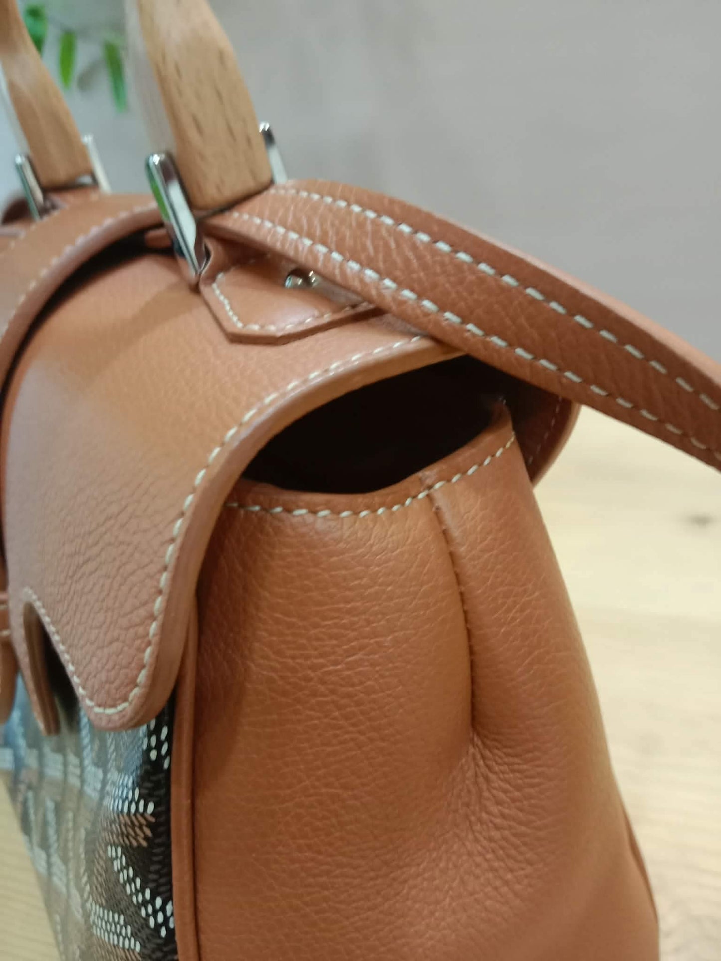 Goyard Saigon Souple Mini Tophandle Bag Bag Black/Tan