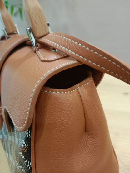 Goyard Saigon Souple Mini Tophandle Bag Bag Black/Tan