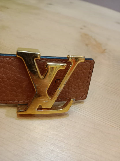 Louis Vuitton Taurillion Calfskin 30mm Reversible Belt Brown/Black