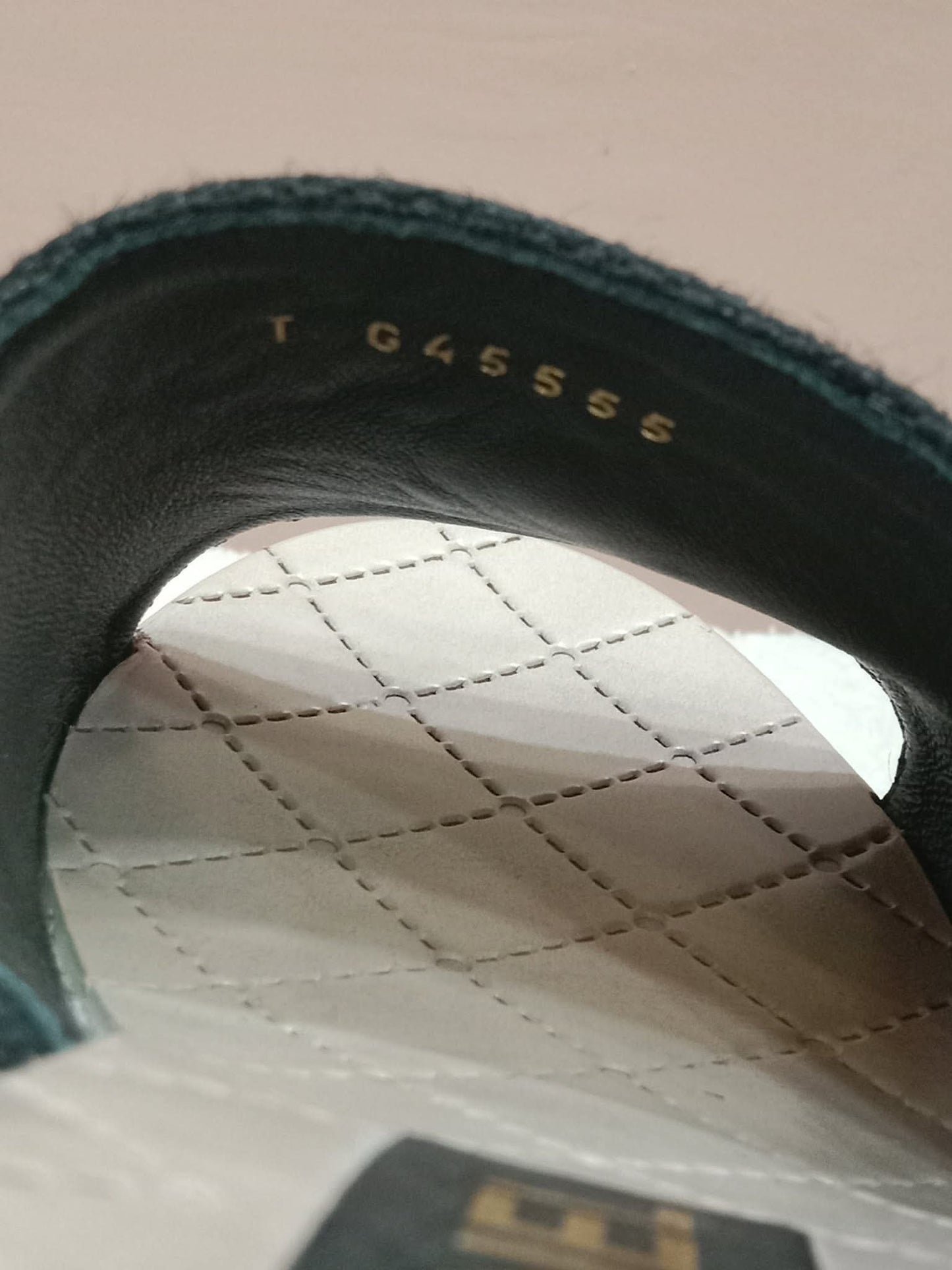 Chanel Wedge Sandals Black Canvas Embroidered Interlocking CC Logo Size 36