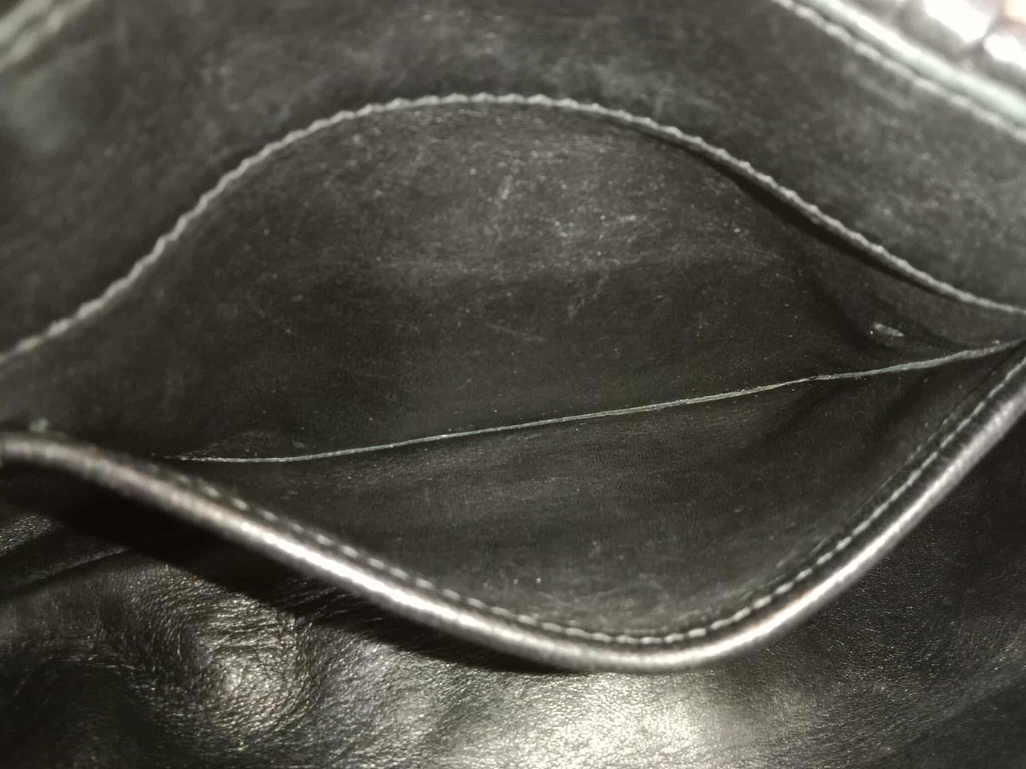 Prada Women's Leather Gaufre Black