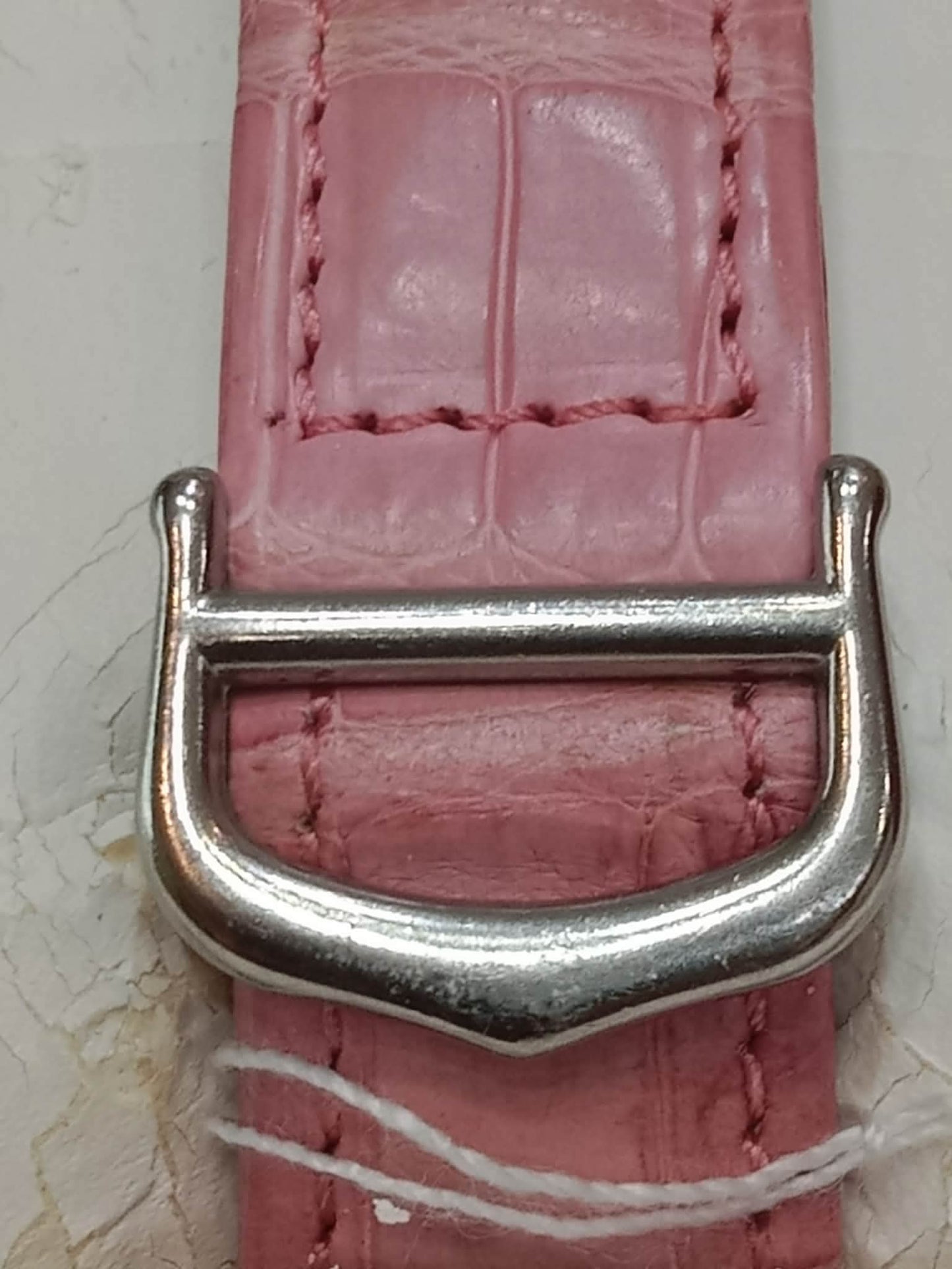 Cartier Pasha C Pink Blue Limited Edition Watch 35mm Stainless Steel Case Pink Alligator Leather Strap