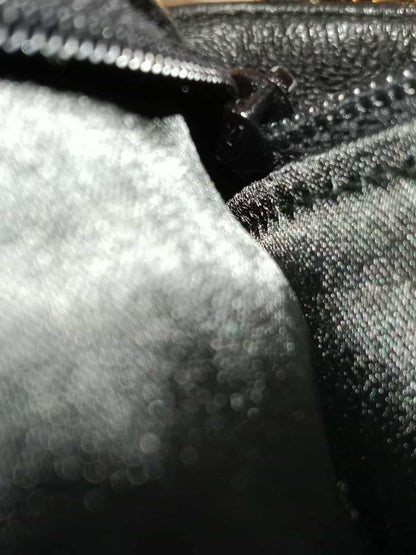 Chanel Vintage Chain Tassel Flap Bag Black Lambskin Series 0