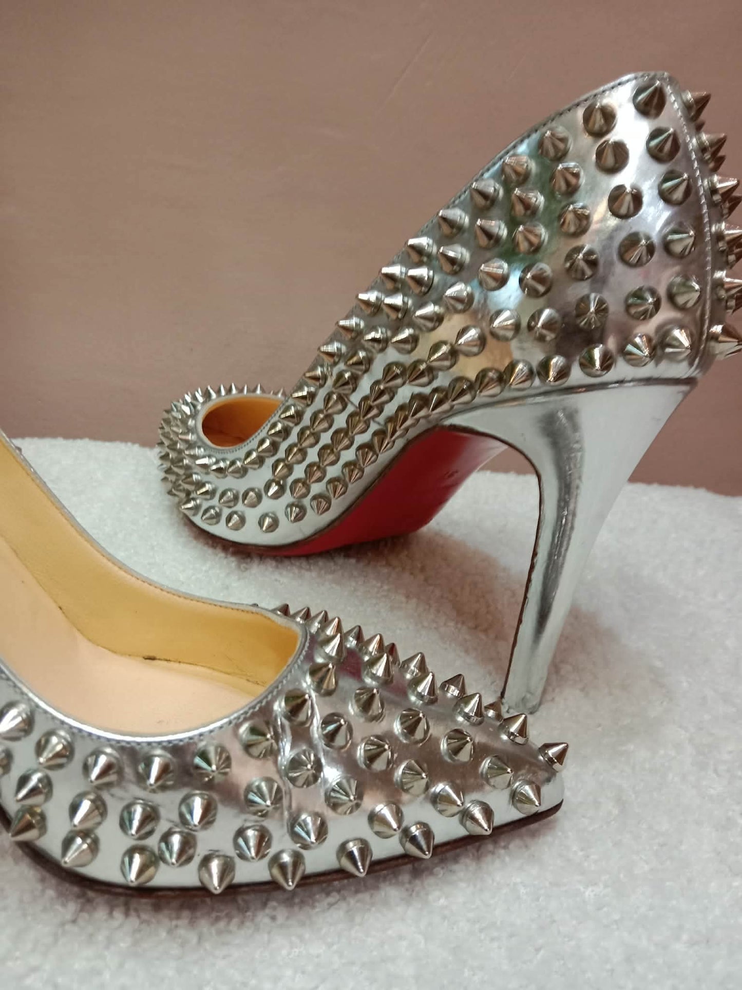 Christian Louboutin Condora Spikes Pumps Size 37