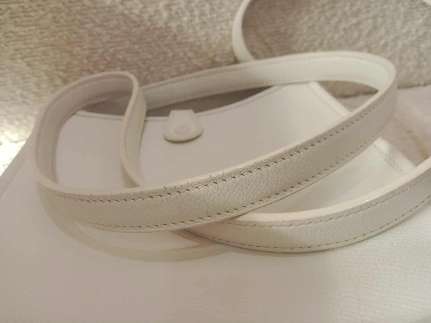 Hermes Evelyne TPM White Clemence Stamp O Square 2011