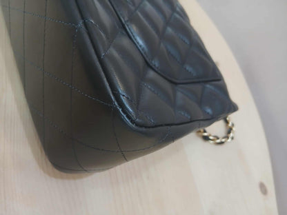Chanel Double Flap Jumbo Lambskin Black Series 16