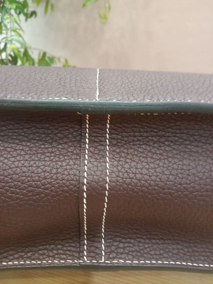 Hermes Halzan 31 Clemence Bicolor Rouge/Pink Stamp B 2023