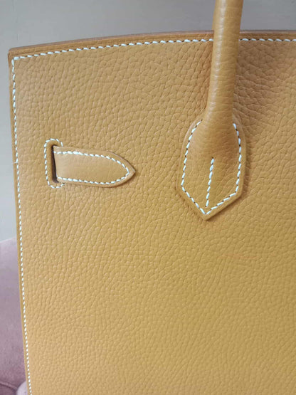 Hermes Birkin 30 Sellier Vache Naturelle Sable Grainee Stamp K 2025
