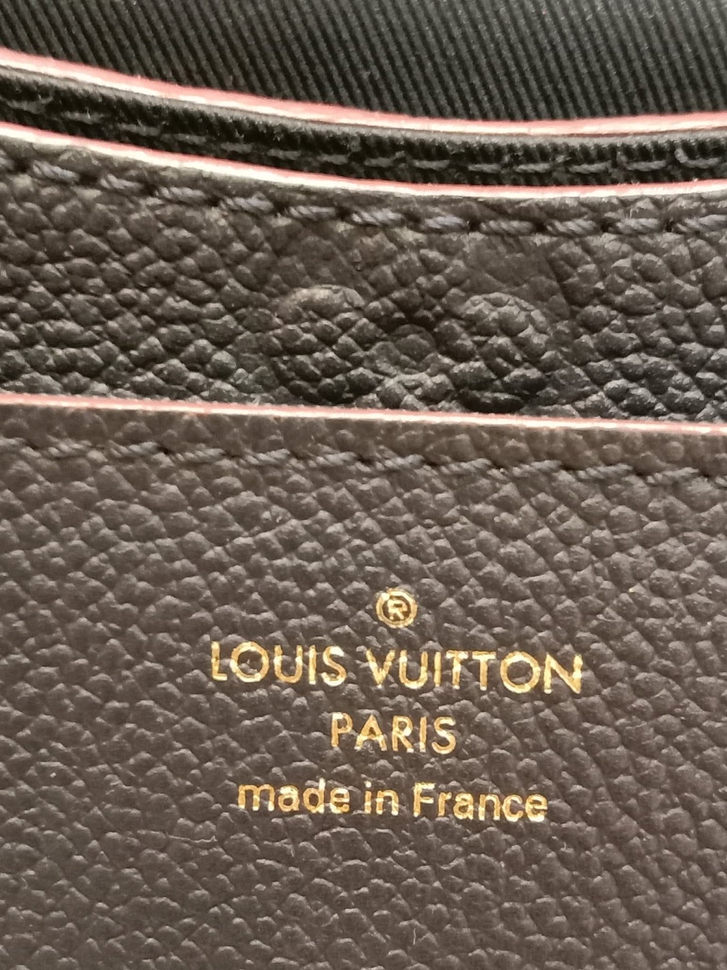 Louis Vuitton Marine/Rouge Monogram Empreinte Leather Blanche BB Bag