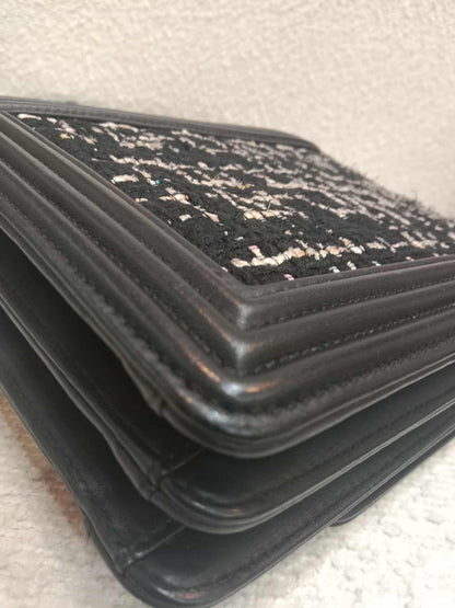 Chanel North South Boy Flap Bag Tweed/Lambskin Series 27