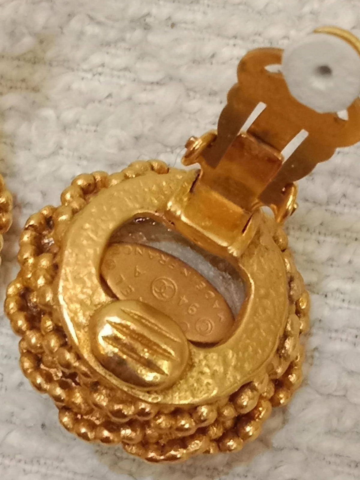 Chanel Vintage Gold-Tone Earrings 94P Collection