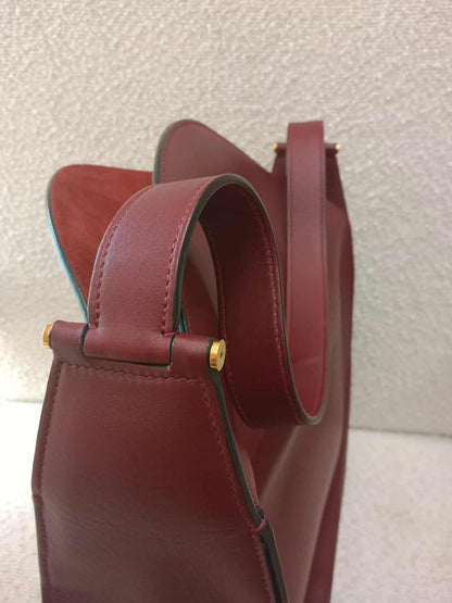 Celine Pameloto Hobo Bag Burgundy