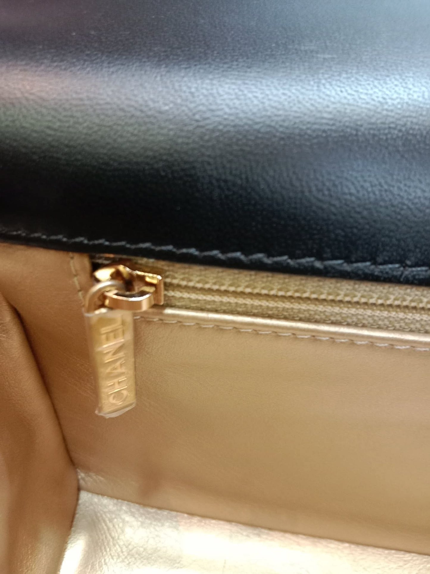 Chanel La Parisienne Quilted Lambskin Tophandle Bag Black Series 30