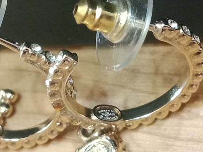 Chanel Drop Hoop Earrings