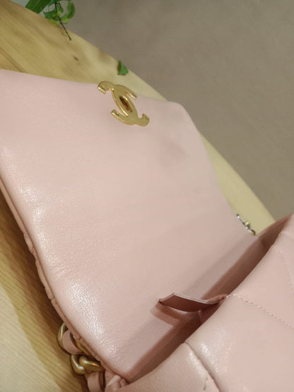 Chanel 19 Lambskin Light Pink Small Series 29