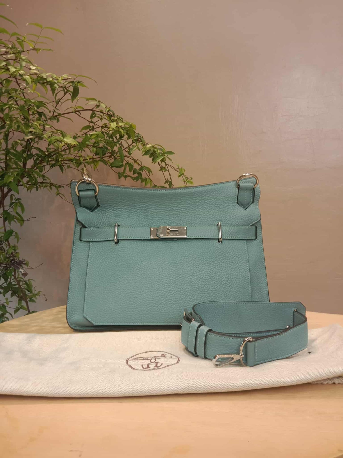 Hermes Jypserie 34 Blue Clemence Stamp M Square 2009