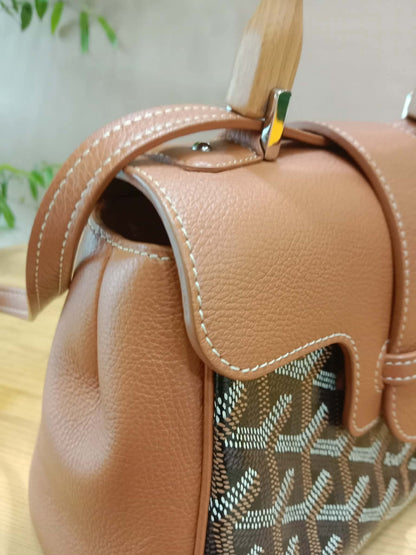 Goyard Saigon Souple Mini Tophandle Bag Bag Black/Tan