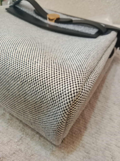 Hermes Mini Herbag Noir Stamp K 2025