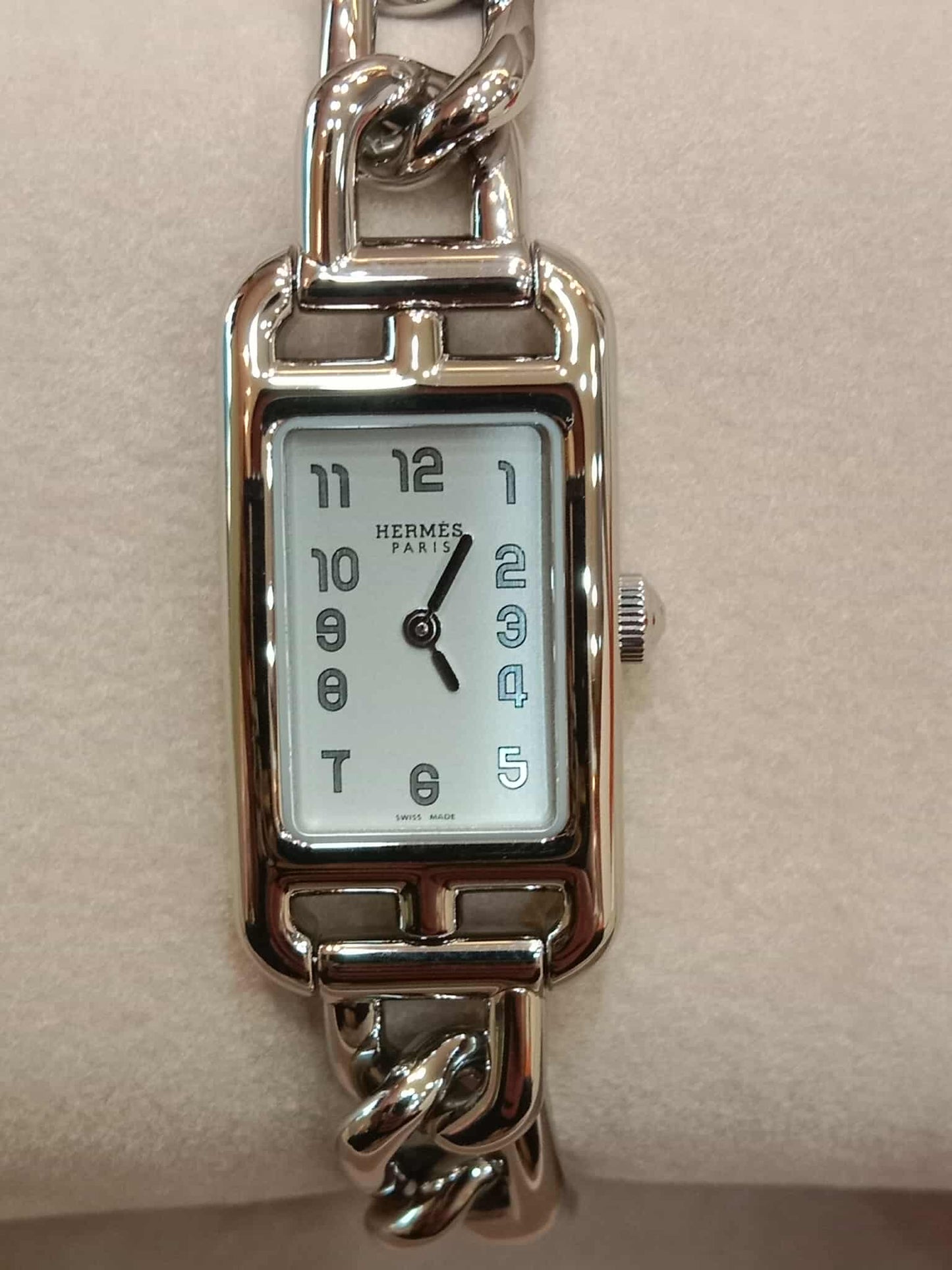 Hermes Nantucket Petit Quartz Watch Stainless Steel