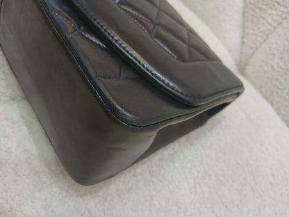 Chanel Diana Single Flap Quilted Lambskin Black Small Series 3